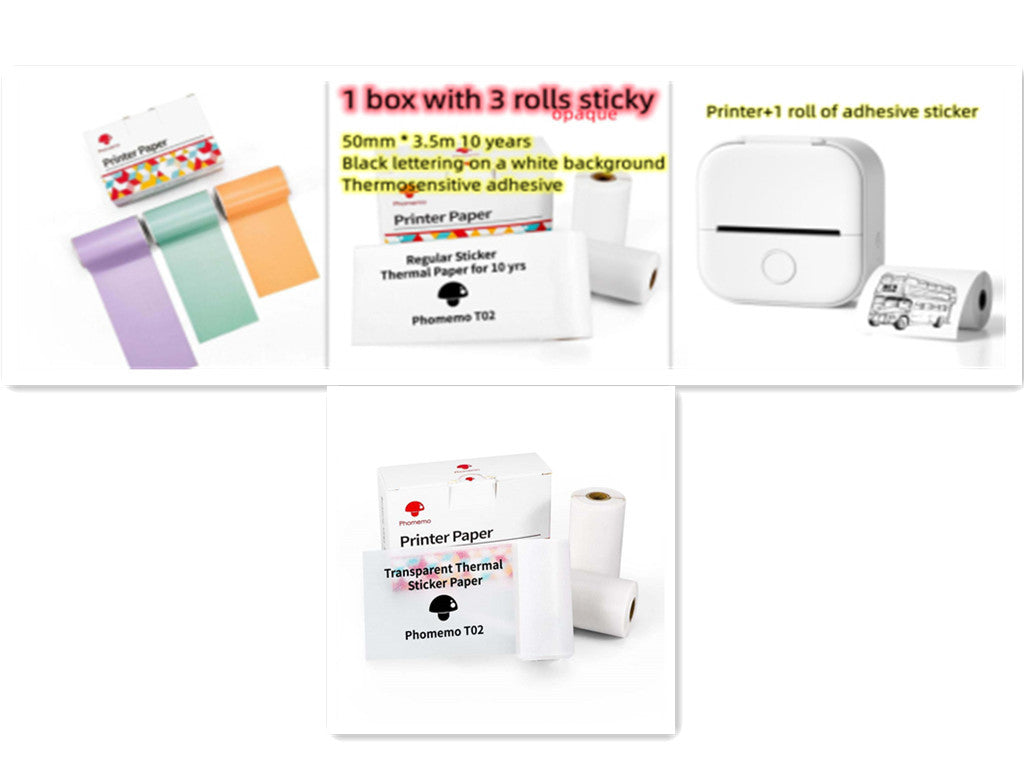 Mini Inkless Bluetooth Label Printer – Portable, Stylish & Built for Productivity