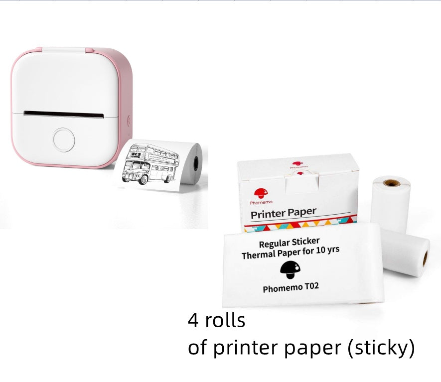 Mini Inkless Bluetooth Label Printer – Portable, Stylish & Built for Productivity