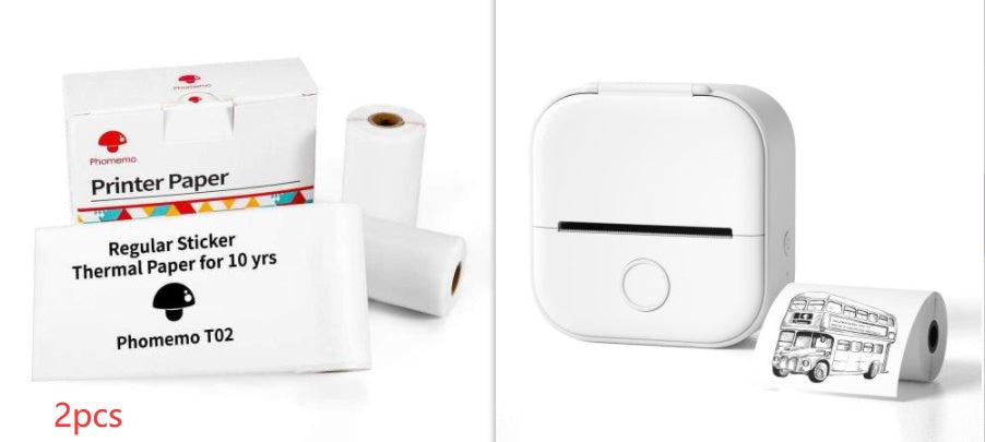 Mini Inkless Bluetooth Label Printer – Portable, Stylish & Built for Productivity