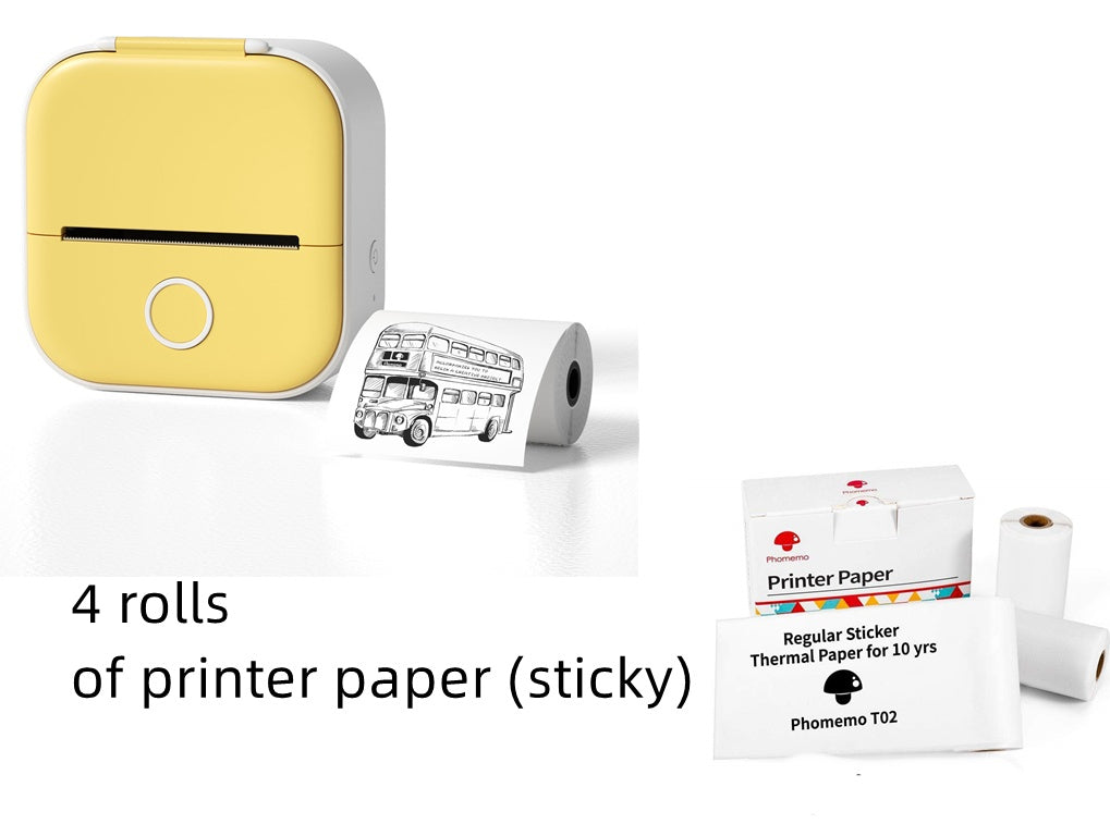 Mini Inkless Bluetooth Label Printer – Portable, Stylish & Built for Productivity