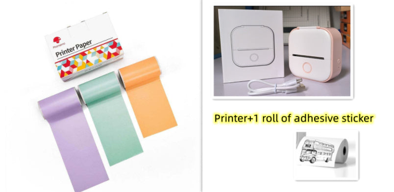 Mini Inkless Bluetooth Label Printer – Portable, Stylish & Built for Productivity