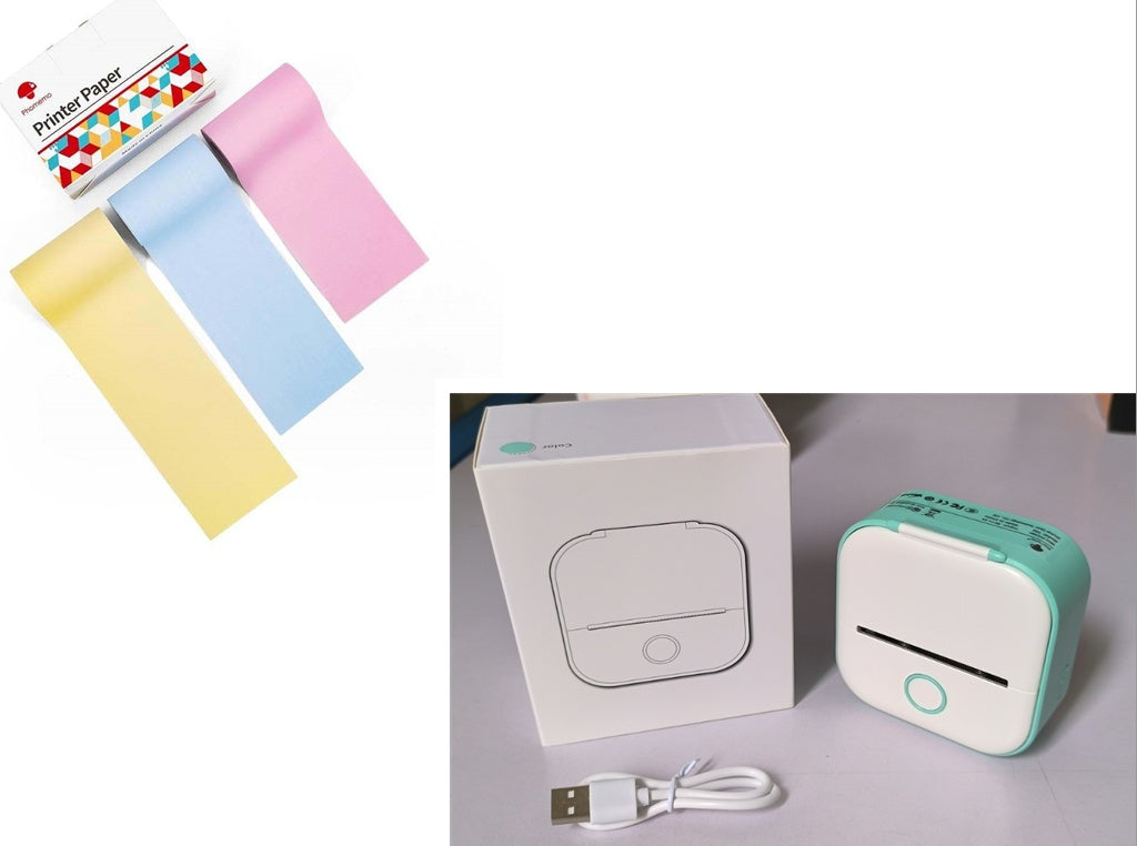 Mini Inkless Bluetooth Label Printer – Portable, Stylish & Built for Productivity