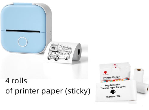 Mini Inkless Bluetooth Label Printer – Portable, Stylish & Built for Productivity