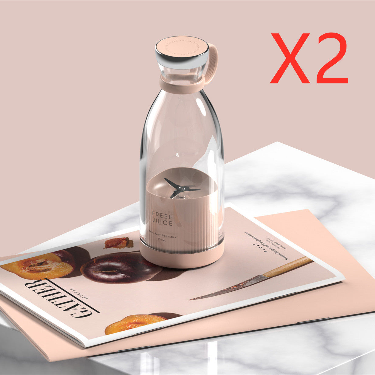 Portable USB Rechargeable Blender – 350ML Mini Smoothie Maker for Travel, Work & Home