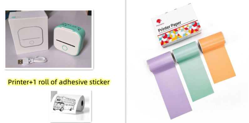 Mini Inkless Bluetooth Label Printer – Portable, Stylish & Built for Productivity