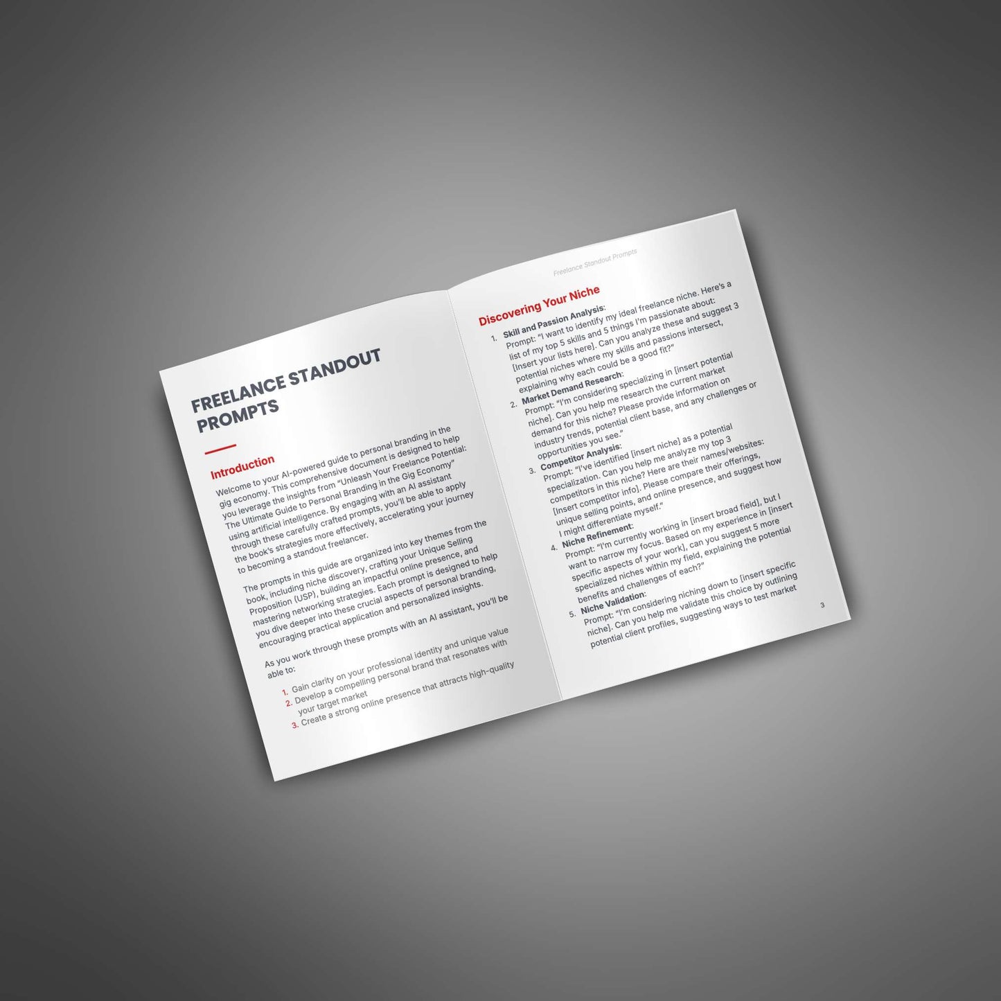 Freelance Standout Bundle – Ebook, Guide, Workbook, Checklist & AI Prompts for Personal Branding & Client Growth