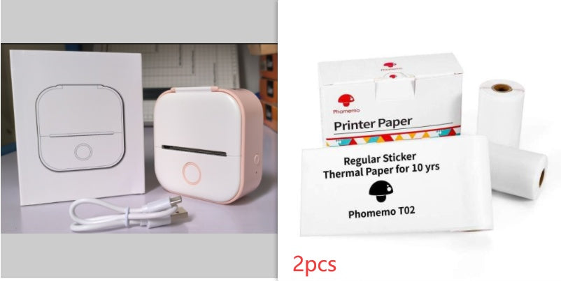 Mini Inkless Bluetooth Label Printer – Portable, Stylish & Built for Productivity