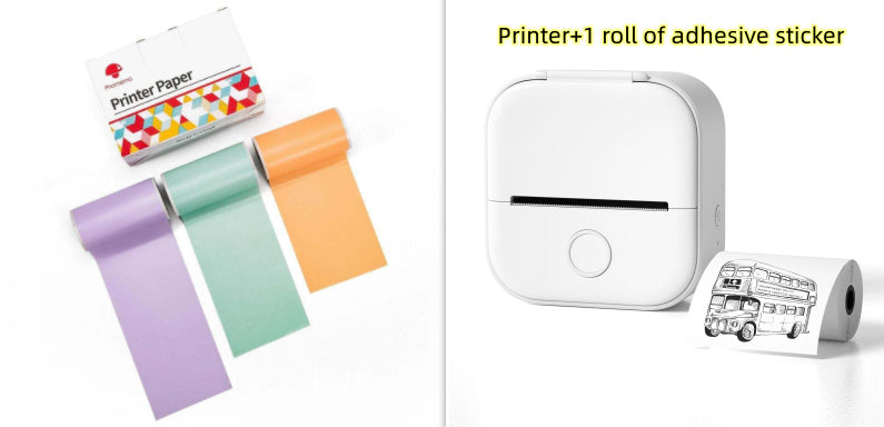 Mini Inkless Bluetooth Label Printer – Portable, Stylish & Built for Productivity
