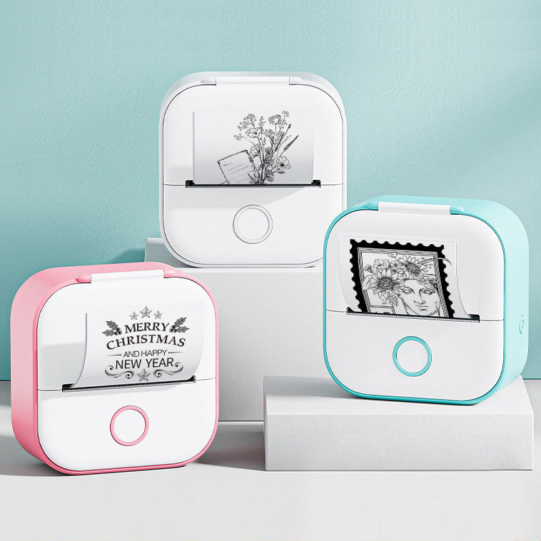 Mini Inkless Bluetooth Label Printer – Portable, Stylish & Built for Productivity