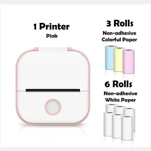 Mini Inkless Bluetooth Label Printer – Portable, Stylish & Built for Productivity