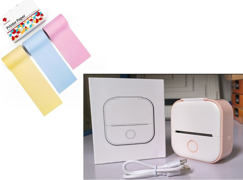 Mini Inkless Bluetooth Label Printer – Portable, Stylish & Built for Productivity