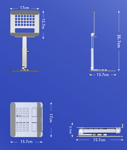 EverBright™ 360° Swivel Aluminum Laptop & Tablet Stand
