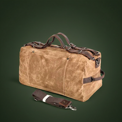 Retro Waxed Canvas Gym Duffel Bag – Rugged Style Meets Everyday Travel