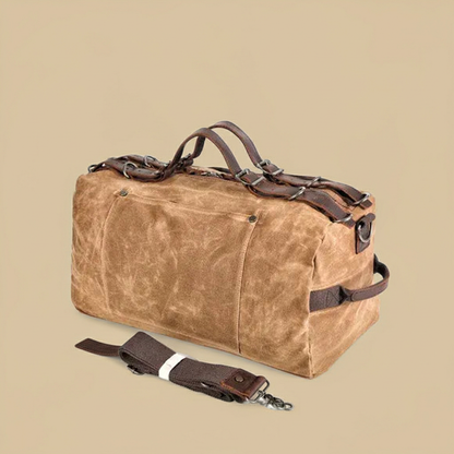 Retro Waxed Canvas Gym Duffel Bag – Rugged Style Meets Everyday Travel