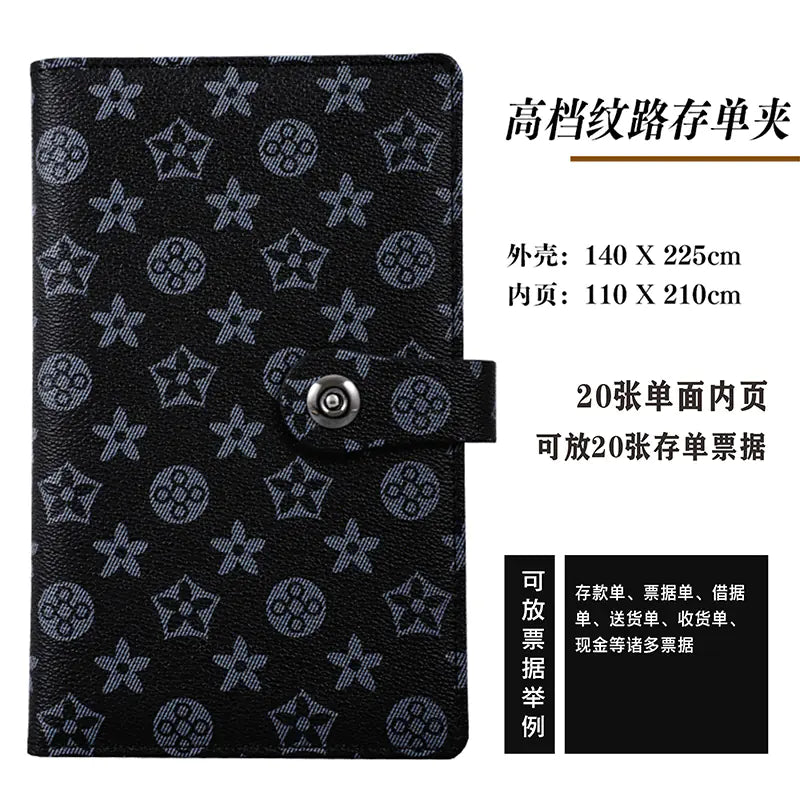 Luxury Leather Textured Bank Document Organizer – Elegant Wallet for Certificates & Cards