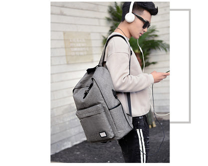 Casual USB Tech Backpack with Charging Port