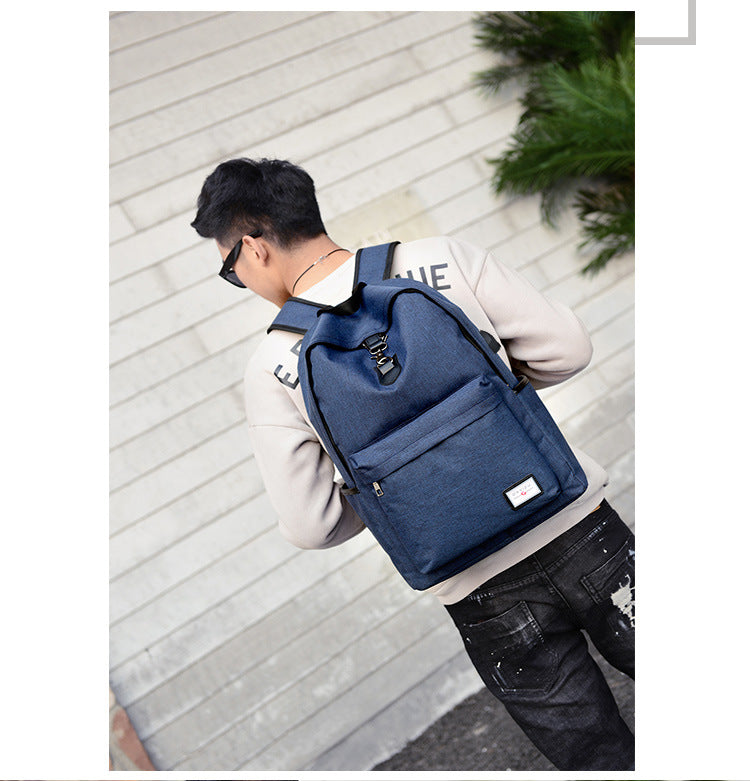 Casual USB Tech Backpack with Charging Port