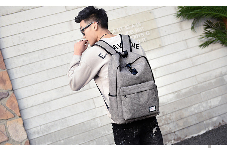 Casual USB Tech Backpack with Charging Port