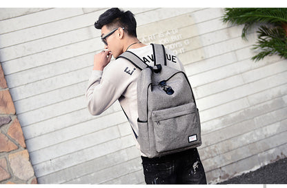 Casual USB Tech Backpack with Charging Port