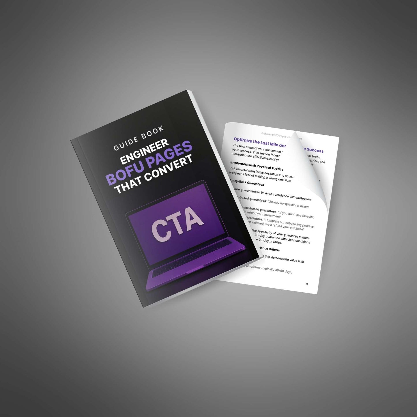 Engineer BOFU Pages that Convert (23-Page PDF Guide) – Conversion Page Playbook, Social Proof, Micro-Conversions, Risk Reversal