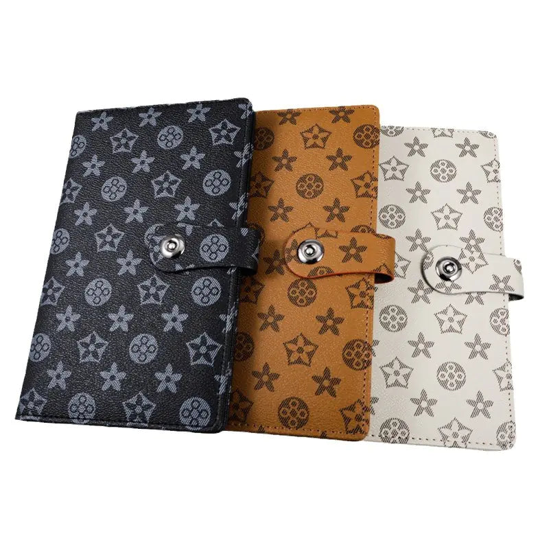 Luxury Leather Textured Bank Document Organizer – Elegant Wallet for Certificates & Cards