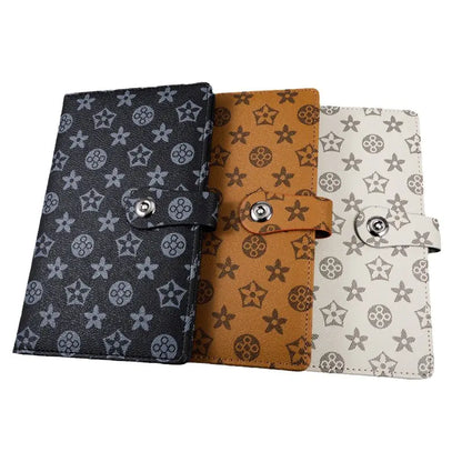 Luxury Leather Textured Bank Document Organizer – Elegant Wallet for Certificates & Cards