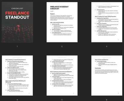 Freelance Standout Bundle – Ebook, Guide, Workbook, Checklist & AI Prompts for Personal Branding & Client Growth