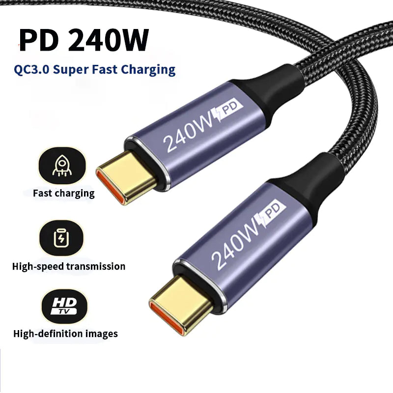 Premium USB C to USB Type C Fast Charging Cable (0.5m to 3m)