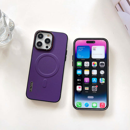 MagSafe Compatible Leather Case for iPhone & Samsung