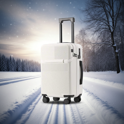 20-Inch Multifunctional Travel Suitcase with Cup Holder