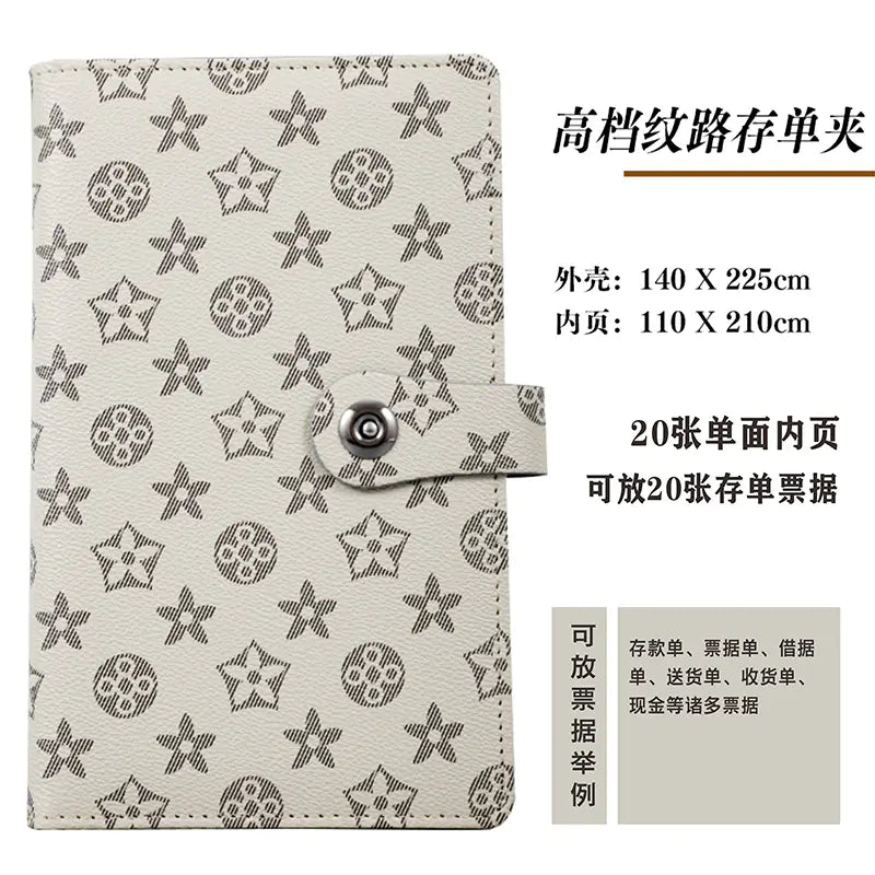 Luxury Leather Textured Bank Document Organizer – Elegant Wallet for Certificates & Cards