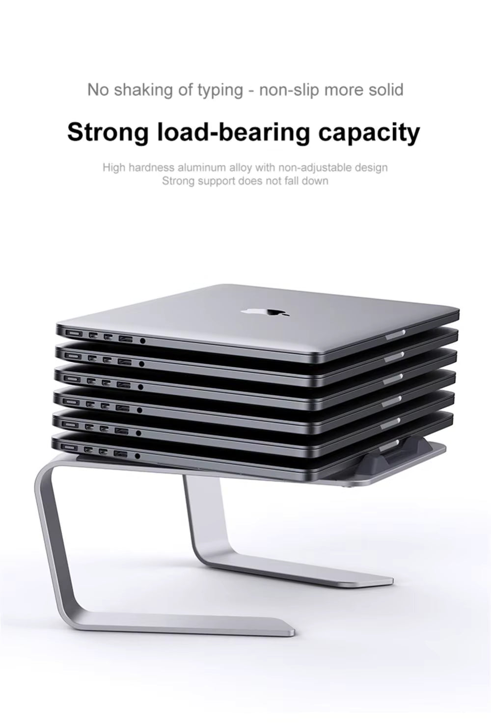 Adjustable Metal Laptop Stand – Ergonomic Aluminum Holder for Tablets & Laptops