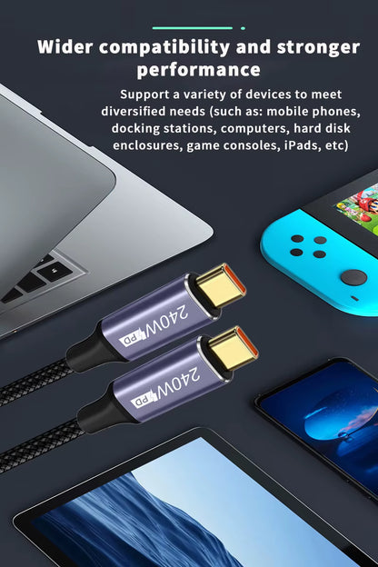 Premium USB C to USB Type C Fast Charging Cable (0.5m to 3m)