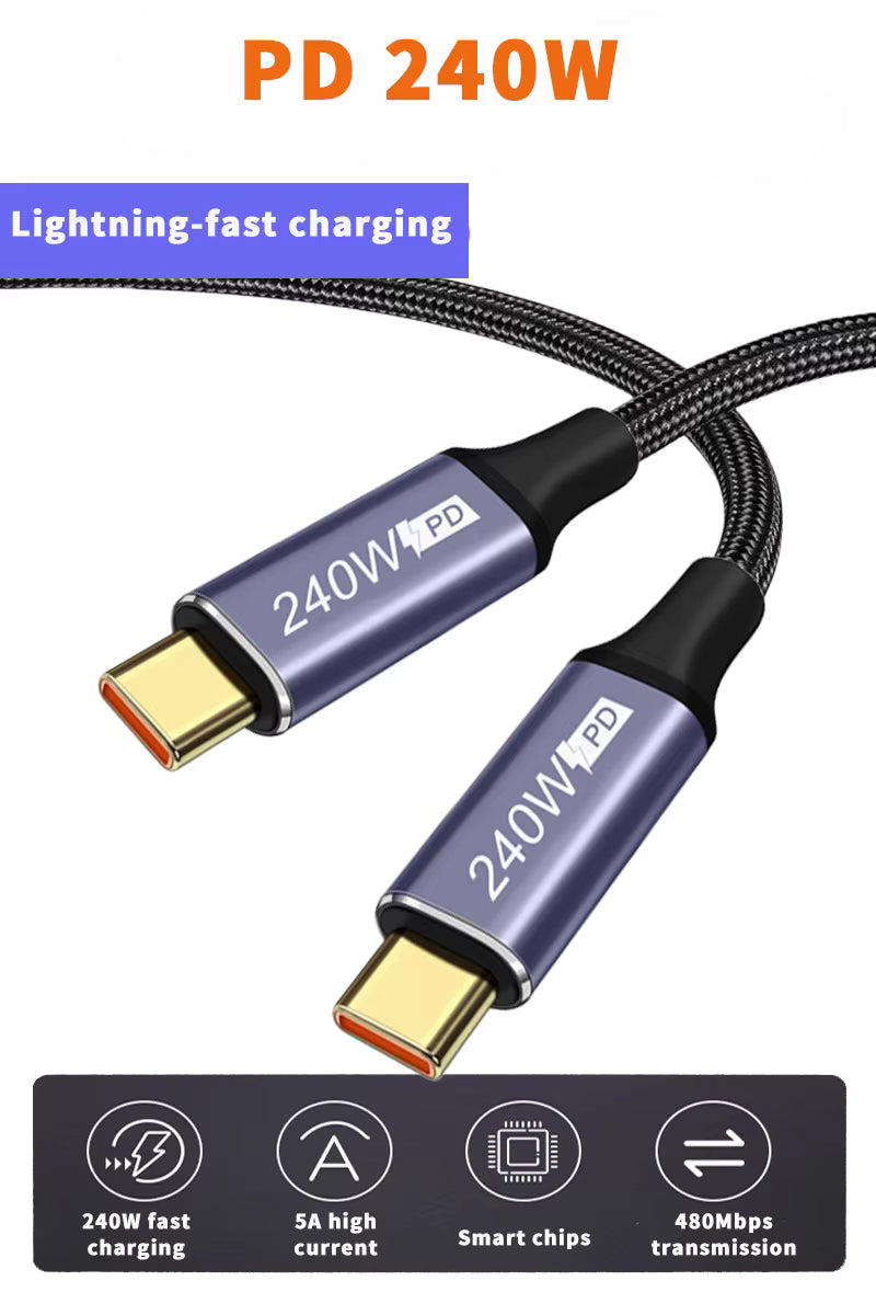 Premium USB C to USB Type C Fast Charging Cable (0.5m to 3m)