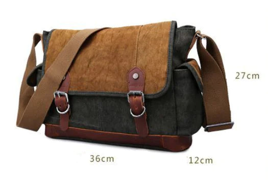 Retro Canvas Shoulder Bag for Men – Classic Style, Everyday Function