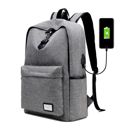 Casual USB Tech Backpack with Charging Port
