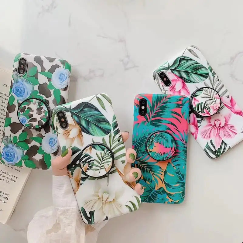 White Botanical Floral Phone Case – Elegant Nature-Inspired Protection