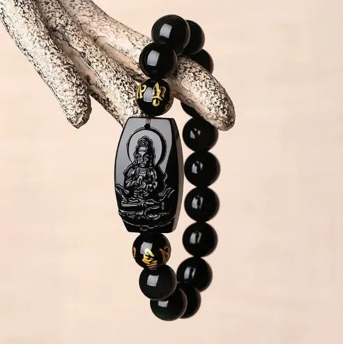 EverBright Obsidian Focus Bracelet — Grounded Energy for Bold Action