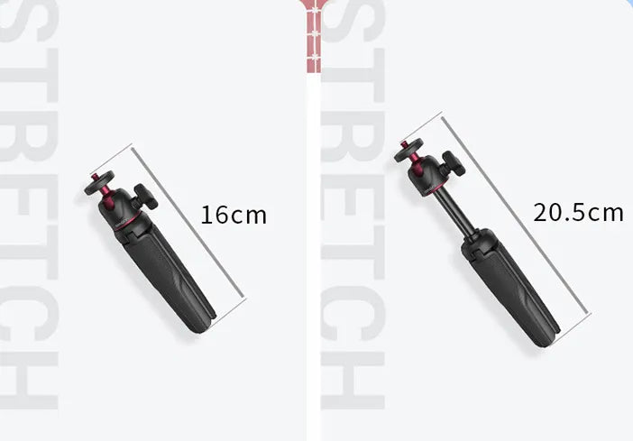 EverBright CreatorPro™ Portable Desktop Tripod & Vlogging Kit — Built-In Light, Mic & Expandable Grip