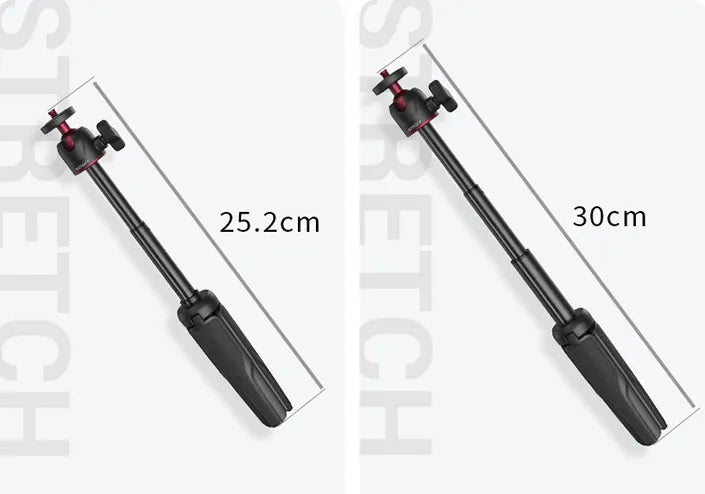 EverBright CreatorPro™ Portable Desktop Tripod & Vlogging Kit — Built-In Light, Mic & Expandable Grip