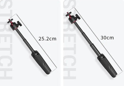 EverBright CreatorPro™ Portable Desktop Tripod & Vlogging Kit — Built-In Light, Mic & Expandable Grip