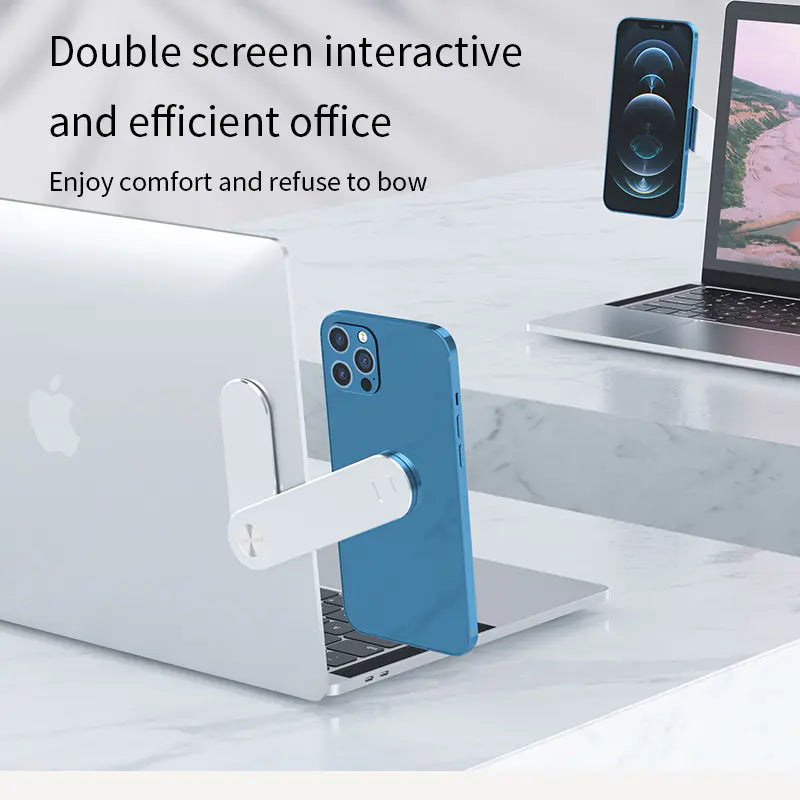 Magnetic Laptop Extension Stand for Phones & Tablets – Portable Aluminum Holder