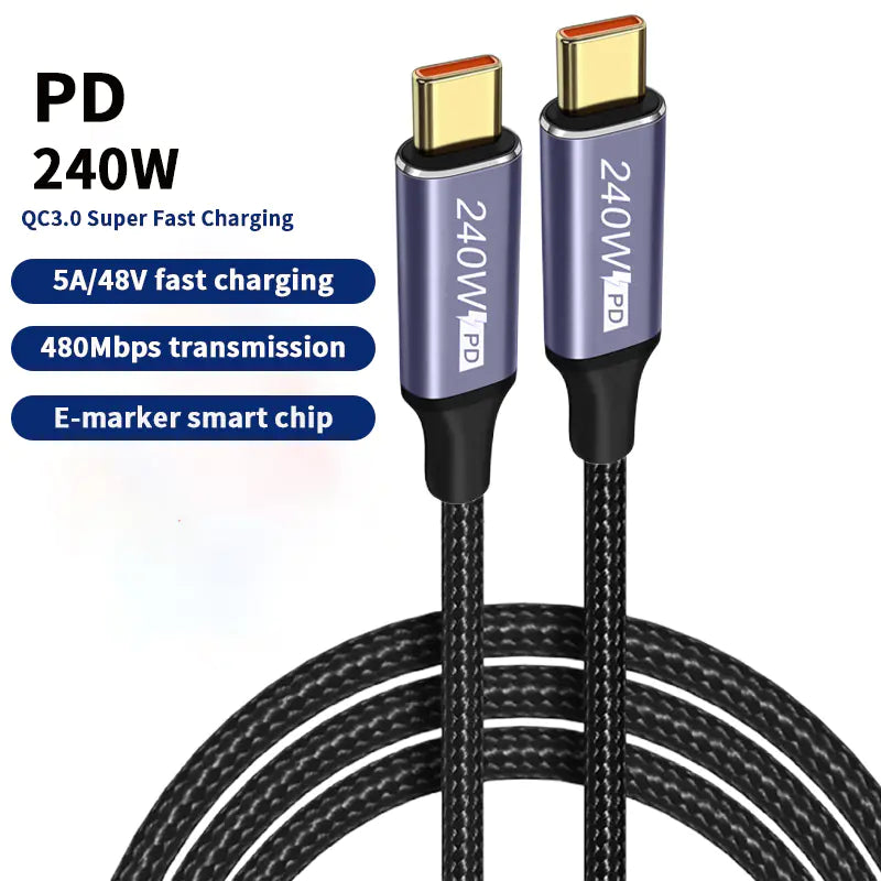 Premium USB C to USB Type C Fast Charging Cable (0.5m to 3m)