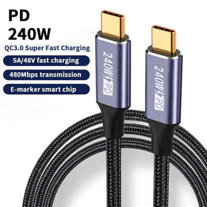 Premium USB C to USB Type C Fast Charging Cable (0.5m to 3m)