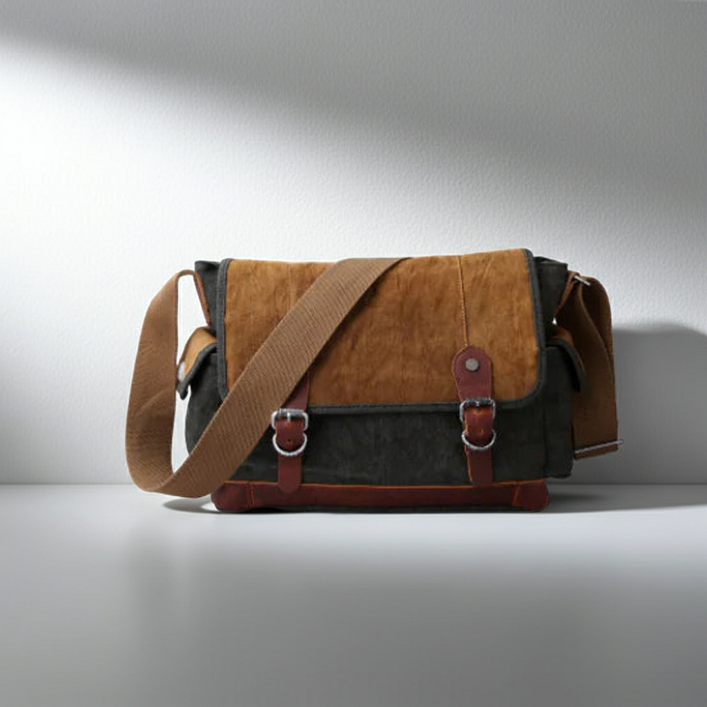Retro Canvas Shoulder Bag for Men – Classic Style, Everyday Function