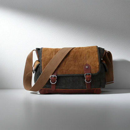 Retro Canvas Shoulder Bag for Men – Classic Style, Everyday Function