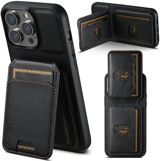 Vintage Leather Wallet Phone Case – For iPhone 15 Pro, Samsung S24U, Google & More