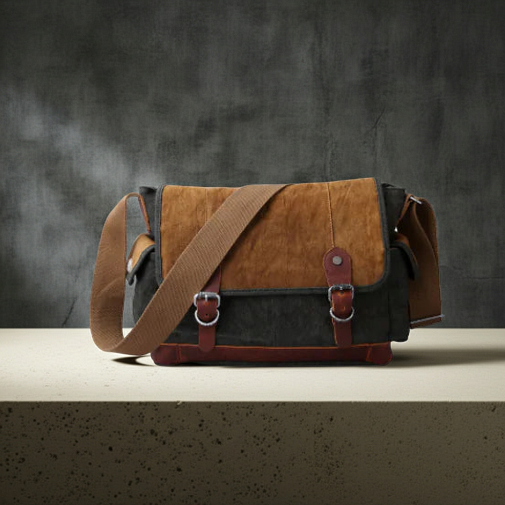 Retro Canvas Shoulder Bag for Men – Classic Style, Everyday Function