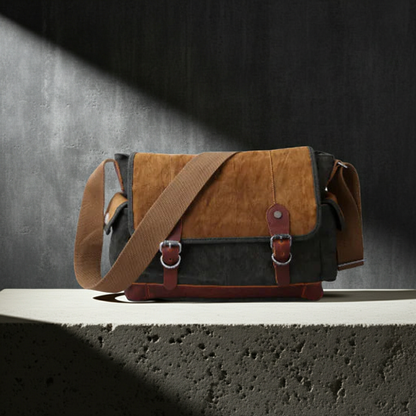 Retro Canvas Shoulder Bag for Men – Classic Style, Everyday Function