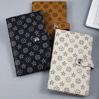 Luxury Leather Textured Bank Document Organizer – Elegant Wallet for Certificates & Cards